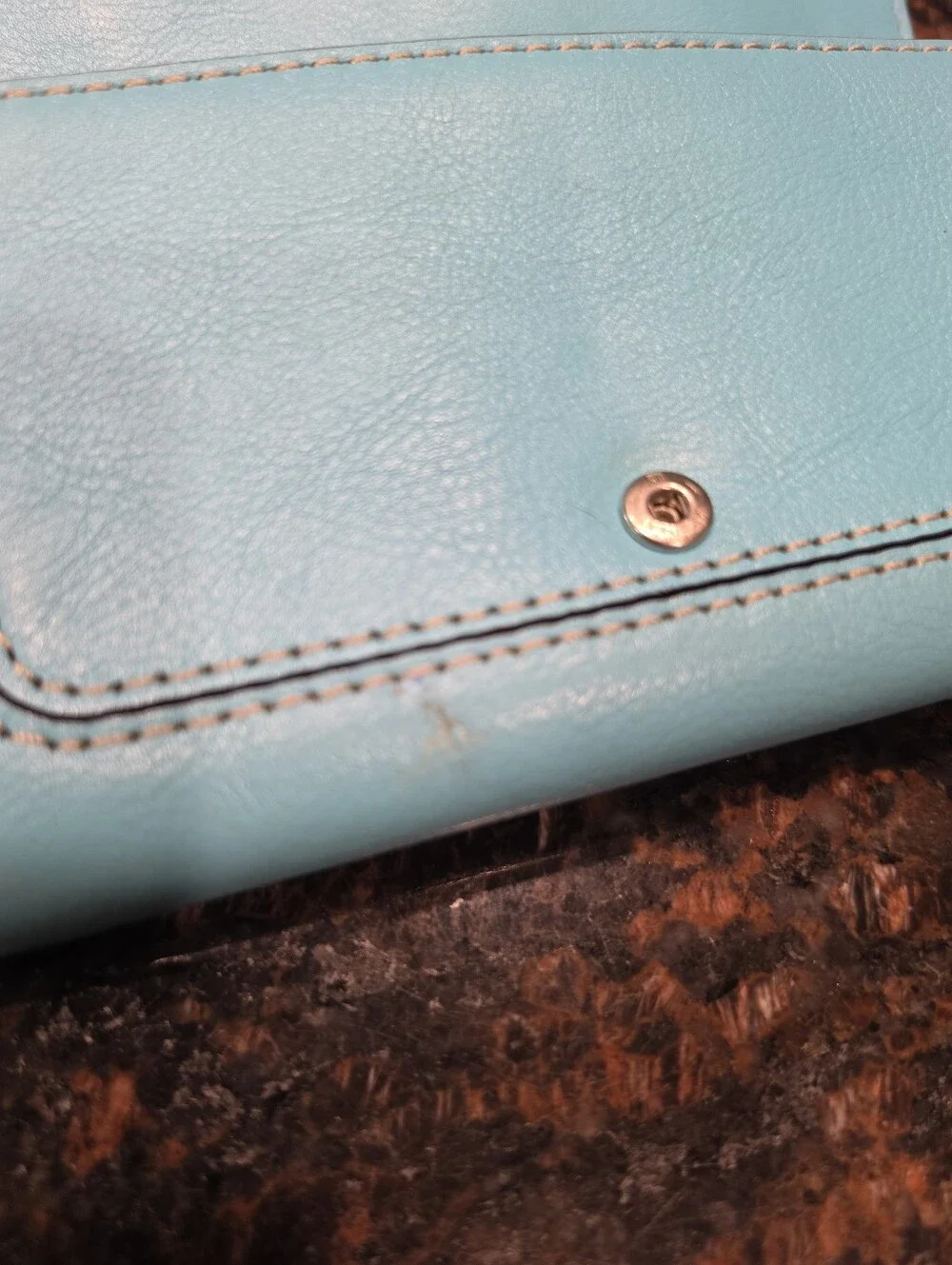 Michael Kors Turquoise Leather Wallet